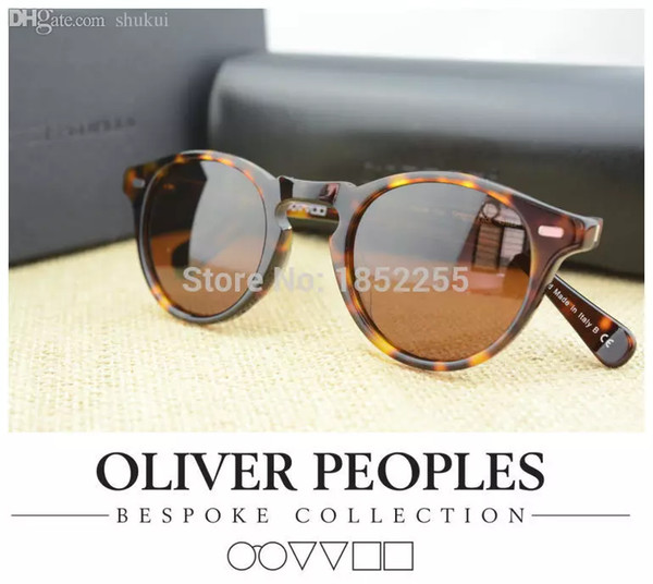 Wholesale-NEW 2018Vintage mens and womens sunglasses oliver peoples sunglasses ov5186 polarized sunglasses retro designer men brand glass