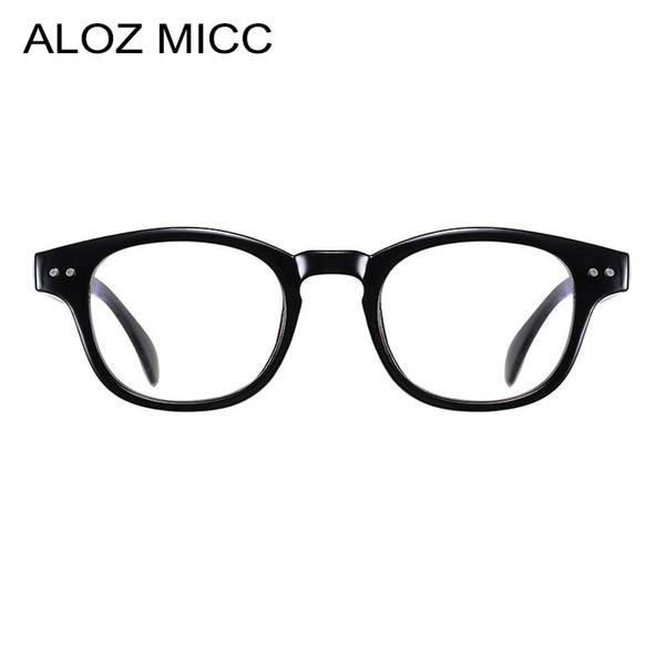 Black Frame Anti Blue Ray Glasses Frame Women Men Retro Transparent Rivets Square Glasses Blue Mirror Computer Glasses A683