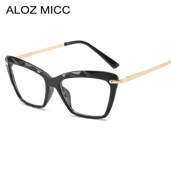 ALOZ MICC Fashion Ladies Square Glasses Frame Oversize Retro Accessories Clear Lens Unisex Eyeglasses Optical Frame Glasses A666