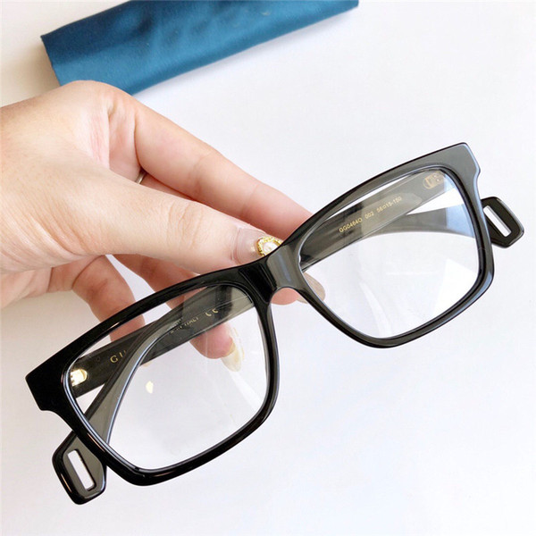 New hot fashion optical glasses square simple frame letters popular generous casual style transparent glasses frame 0464