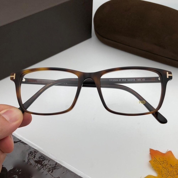 PK 2019 TOM Italy design TB5584-B light tortoise vintage acetate women man myopia prescription glasses eyewear