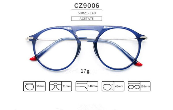 Hottest brand-quality unisex young round optical glasses 50-21-145 for prescription glasses fashion ornament the factory wholesale