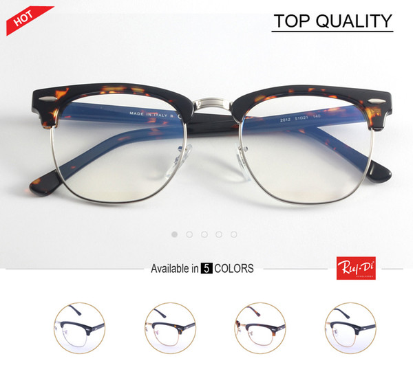 2019 Designer Brand Club eyeglass Master Men prescription frame Women Semi Rimless Retro eyewear Oculo De Sol Feminino retro clear lens 5154