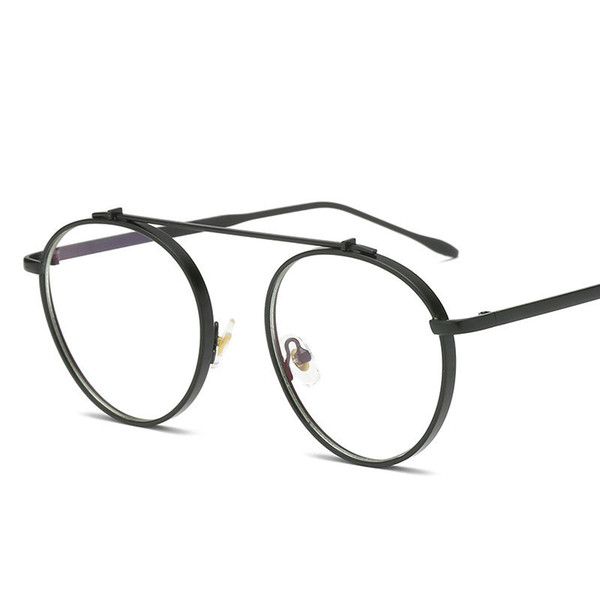 Brand new metal punk round thick glasses frame female models Blu-ray glasses personality trend men's game goggles UV400 NX
