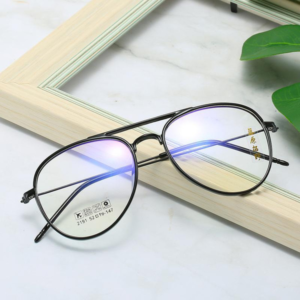 Zerosun Aviation Eyeglasses Frame Men Women Oversized Glasses Man Women's Eyeglass Spectacles for Myopia Diopter Prescription