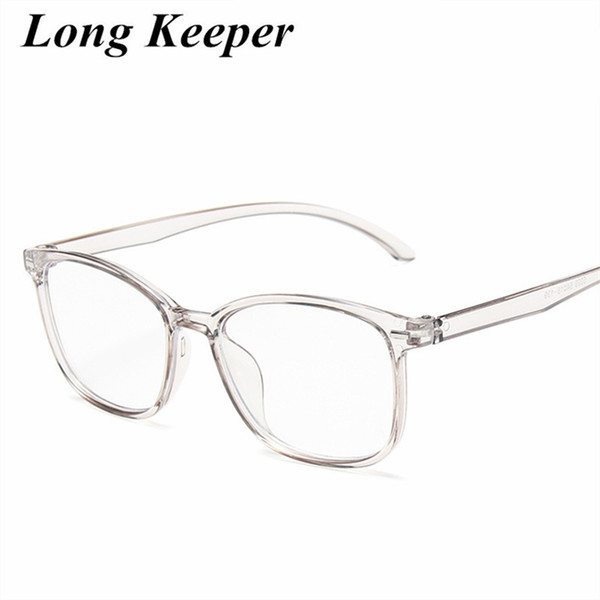 Square Female Eyeglasses Transparent Computer Glasses Large Frame Black Spectacles Women Nerd Myopia Clear Glasses