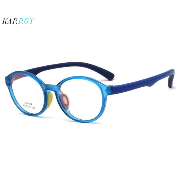 Retro Round Eyeglasses Children TR90 Silicone Ultra-light Optical Frame New Kids Myopia Frame