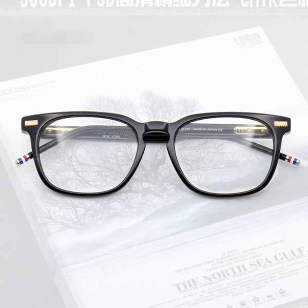 High Quality Brand Designer glasses Black Frame Fashion womens Mens glasses classic Plastic frame flatter