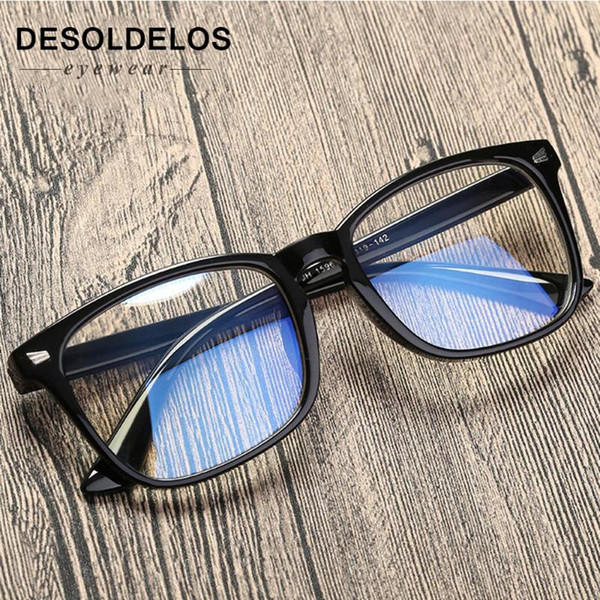 Blue Light Blocking Glasses Women Men Vintage Eyeglass Woman Frame Oversize Square Black Men Optical Computer Reading Eyeglasses