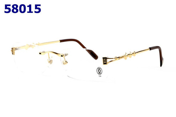 Fashion Men Big Buffalo Horn glasses Women Frames Rimless Sunglasses Gold Metal Legs Eyewear Blue Clear Brown Red Lens oculos Gafas De Sol
