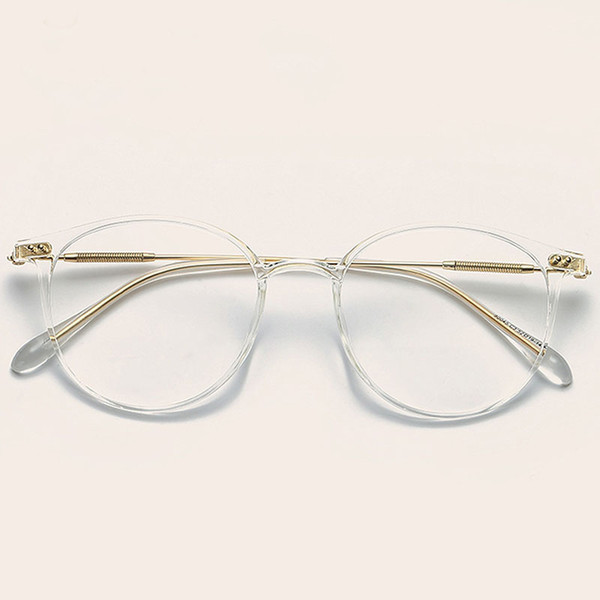 Retro Metal Frame Eyeglasses Oversized Clear Lens Glasses Men Women Transparent Optical Cat Eye Glasses Frames Spectacle