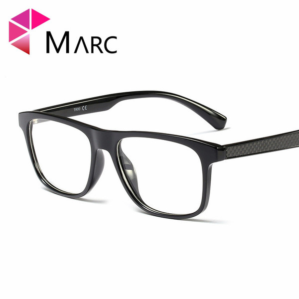 MARC Men Vintage TR90 Women Frame Eyeglass Plastic Fashion Clear lens Trend Glasses Unisex Classic Square G8001 1