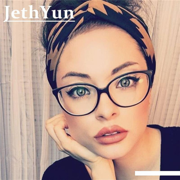 TR90 Ultra light Women's Computer Glasses Cat Female Eyeglass Frame Female Sexy Cat Eye Spectacles Myopia Nerd Glasses