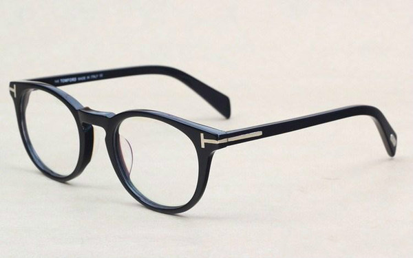 Classic Retro Clear Lens Optical Frames Glasses Brand Designer Men Women Eyeglasses 6123 Vintage Plank Spectacle Myopia Eyewear Frame