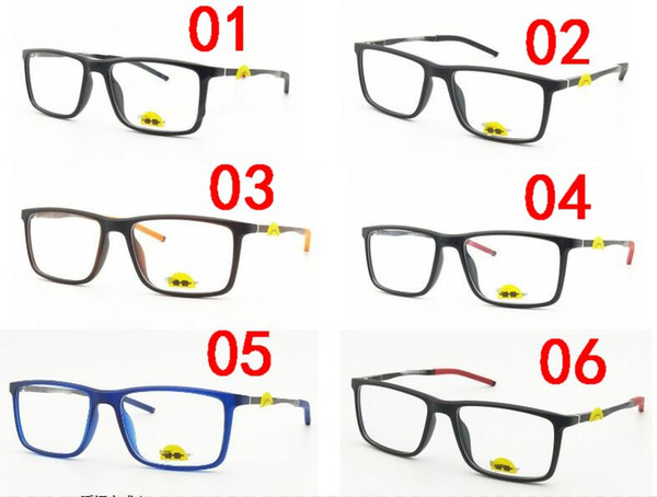 2018 new Fashion 8227 Eyeglasses frame, light weight Plain Optical frames women men eyeglass PC Glasses Ultra-light material