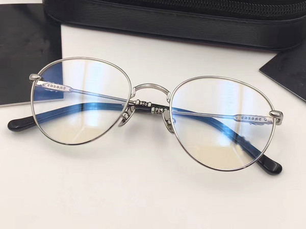 Hot Sale Vintage Glasses Frame Women Men Retro Metal Eyeglasses Frames Bronze Retro Myopia Glasses Classical Female Eyewear Woman Goggles