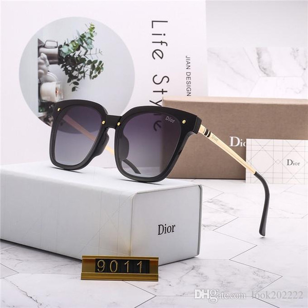 Famous brand designer sunglasses men's and women's style 2019 new designer luxury Frame Sunglasses flat mirror reflector high q