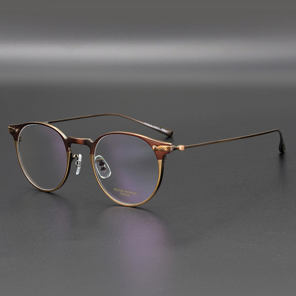 Vintage Retro Oliver peoples OV1181 eyeglasses pure-titanium acetate frame women man brand design original box and case prescription Lens