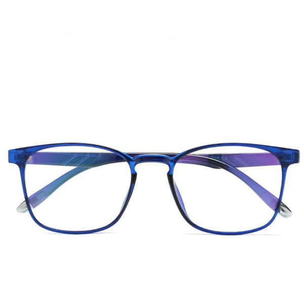 Anti Blue Light Computer Goggles Ultralight TR90 Transparent Blue Frame Optical Glasses For Unisex Computer Eyeglasses