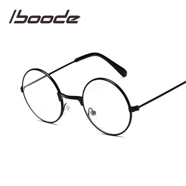 iboode Round Spectacles Glasses Frames Eyewear Kids With Clear Lens Myopia Optical Transparent Glasses For Children Boys Girls