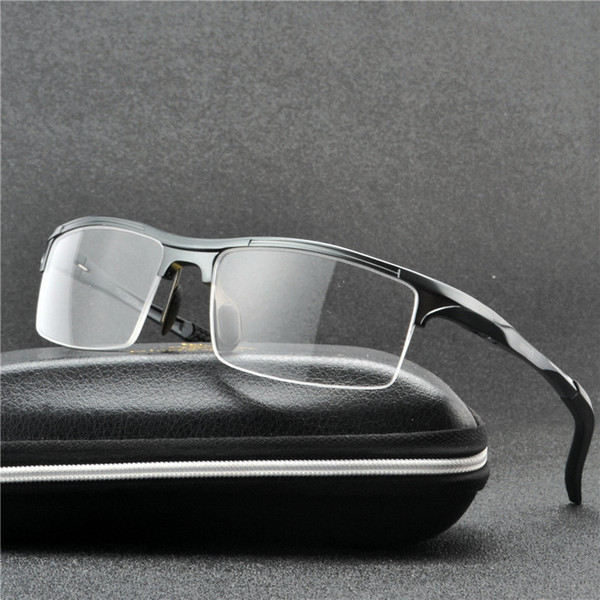 Brand Luxury Aluminum Magnesium Eyeglass Frames Men Women Spring Hinge Sport Optical Glasses Frame Clear Lens Eyewear Frame NX