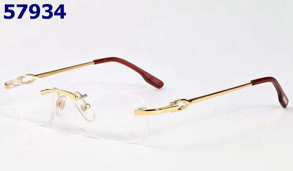 Wood Leg Optical Eyeglasses Frame Retro Men Spectacle Frame Rimless Women Eye Glasses Transparent Clear Lens Oculos de