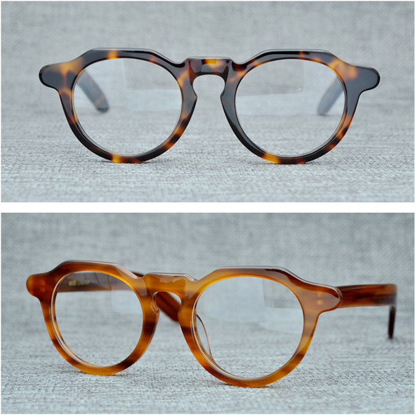 Vazrobe Acetate Eyeglasses Frame Men Women Man's Glasses Transparent Prescription Spectacles Vintage Nerd Tortoise Brand