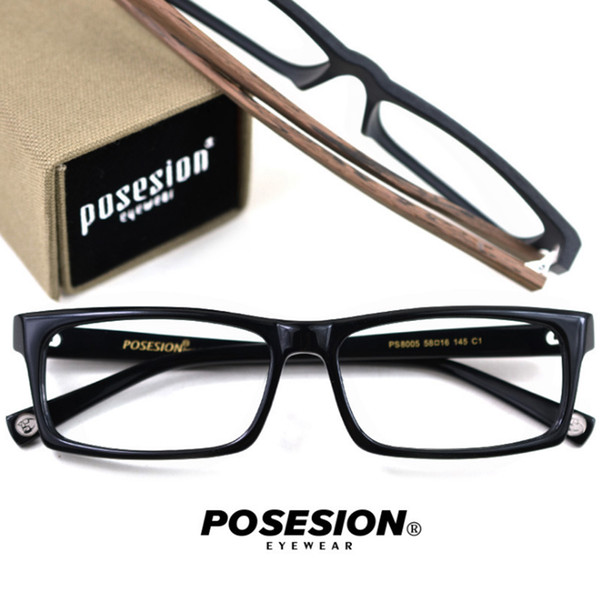 POSESION Eyeglasses Frame Men Women Vintage Round Computer Optical Retro Myopia Glasses Spectacle Frame Clear Lens Male Eyewear