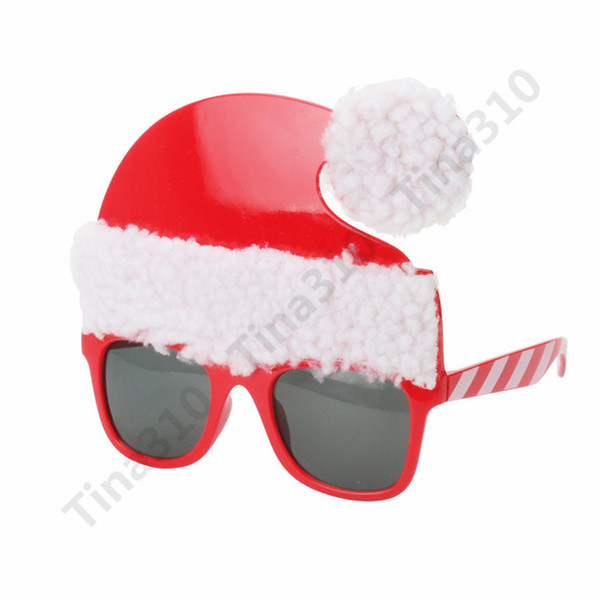 Christmas glasses Xmas party decoration props Christmas ornament Santa Claus Party glasses Photo props PROM glasses 50pcs T1I946