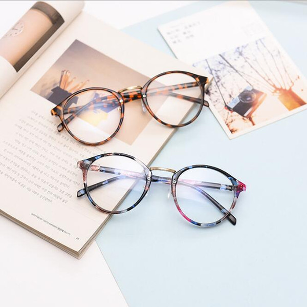 High Quality Brand Designer Fashion Decoration Glasses Outdoor Driving Shopping Round Vintage Glasses Frame Retro Eyewear