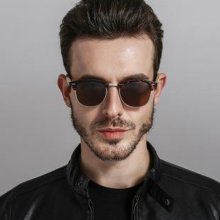 2018 Driving Mirror Polarized Sunglasses Men's New Fashion Wild Classic Retro Sunglasses Quality Glasses