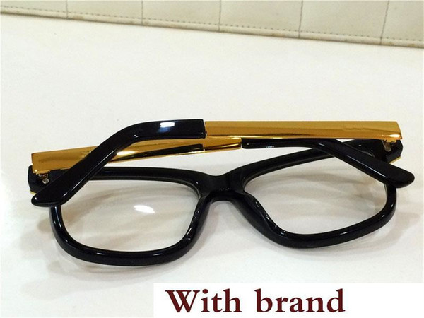 men glasses prescription full framed eyewear gold plated vintage sqaure frame G0229 italian designer women design