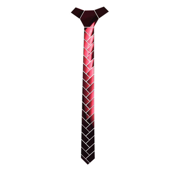 HIGH TECHNOLOGY METALLIC MIRROR RUBY FASHION NECKTIE MEN GIFTS FORMAL BLAZER SUITS ACCESSORY JEWELRY DROP SHIPPING GIFT BOX WEDDING PARTY