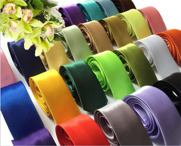 5cm Silk Ties for Men Solid Celebrity Pajaritas Gravata Slim Mens Neck Skinny Tie R220