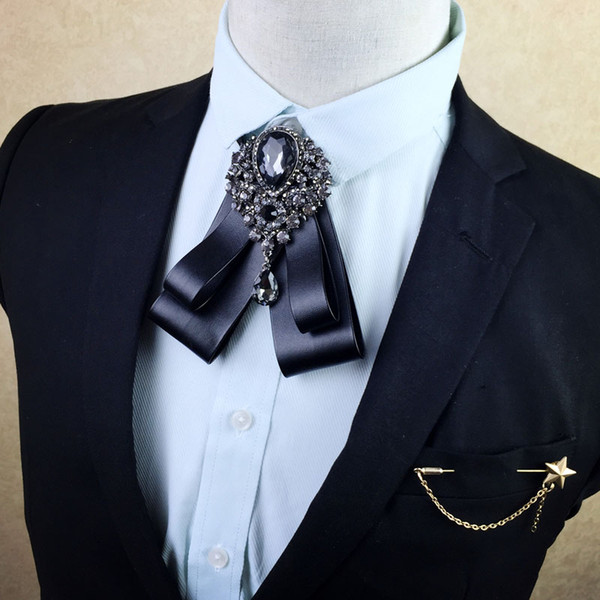 New high quality custom multi-layer retro British bow tie Men and women shirt accessories bow tie