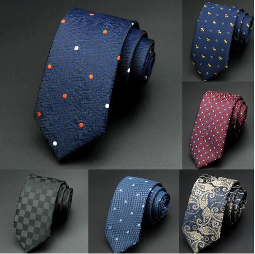 6cm Mens Ties New Man Fashion Dot Neckties Corbatas Gravata Jacquard Slim Tie Business Green Tie For Men