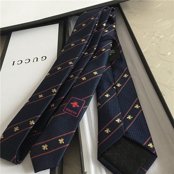 Classic men's tie high-grade 100% silk jacquard monogrammed tie men's shirt Neck Ties fashionable silk tie with packaging box