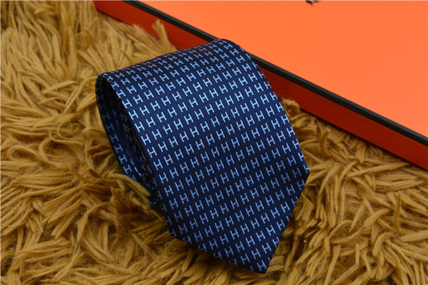 European and American brand tie top silk with gift box tie wedding work 7.5cm business tie narrow