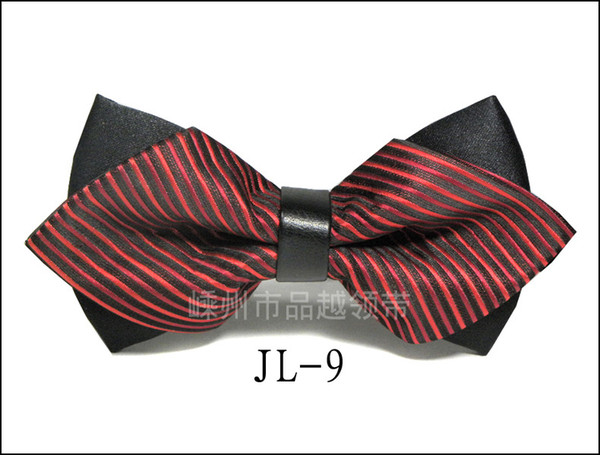 Fashion Bow Ties For Men Bowtie Tuxedo Classic Solid Color Wedding Party Red Black White Green Butterfly Cravat Brand