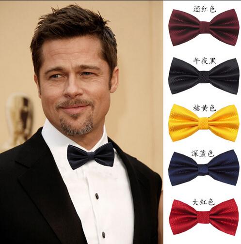 Wholesale-Formal commercial bow tie male solid color marriage bow ties for men candy color butterfly cravat bow tie