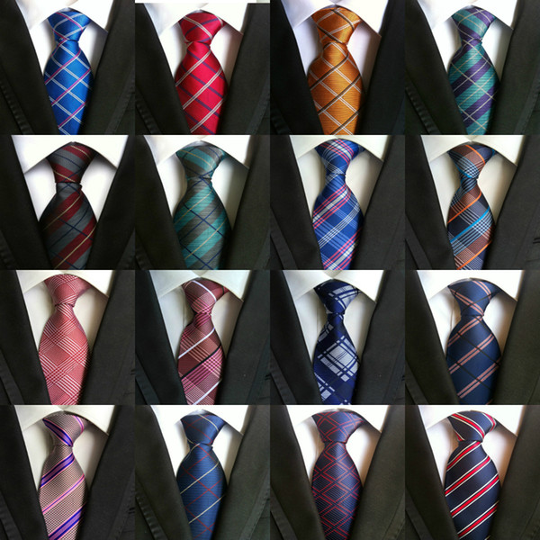 295 Styles Men Ties Silk Paisley Jacquard Tie Wedding Prom Party Neck Ties Men Business Formal Ties Fashion Necktie Stripes Plaid Dots