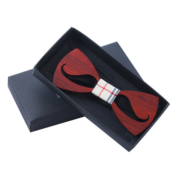 New Arrival Hollow Wood Bow Ties for Mens Wedding Suits Wooden Bow Tie Butterfly Shape Bowknots Gravatas Slim Cravat