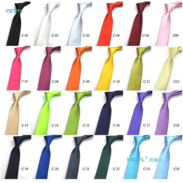 Solid Color Ties Cheap Hot Sale Mens Regular Sized Neck Ties Imitate Silk Plain Wedding Necktie Lenth 145*5cm Fashion Accessories DHL Free