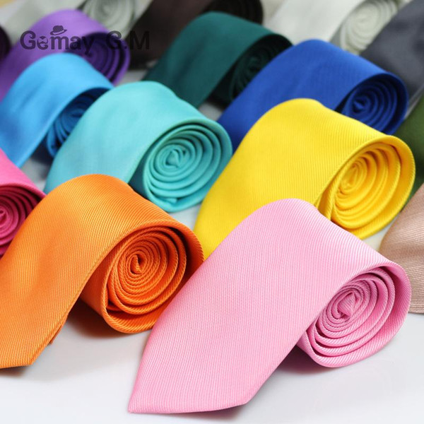 200pcs Stripe neck tie 145*8cm 30 Colors Occupational Arrow solid color NeckTie Men's Tie for Father's Day Men's business tie