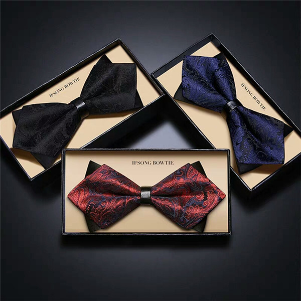 European fashion men's Wedding Suit Bow tie groomsman dress high-end Bow tie original boxed free of freight