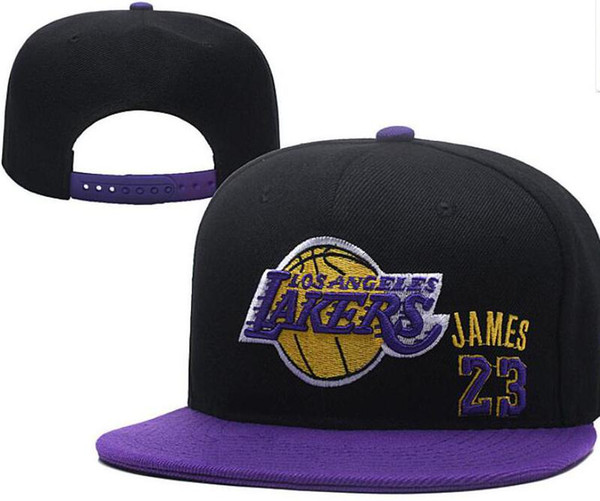 Hot Sale Lakers Cap LAL James 23 America Sports Snapback HAT All Teams baseball football Hats Snapbacks Cap Adjustable Sports hats 02