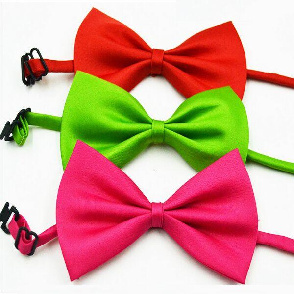 2016 HOT Handsome Children's bow tie 19 colors Baby bowknot Pet with OPP Bags for boy girl neckties Christmas Gift Free FedEx TNT