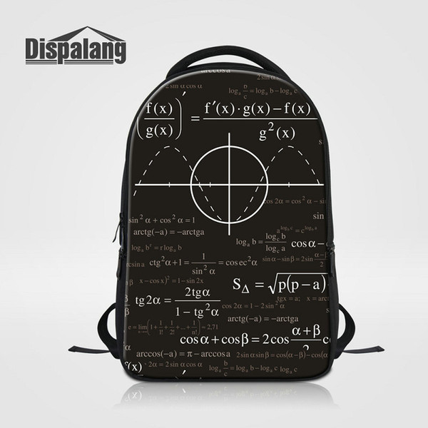 Newest Children School Bag Mathematical Function Formula Backpack Rucksack Men Laptop Back Pack Mochila Bolsa Knapsack Womens Travel Bagpack