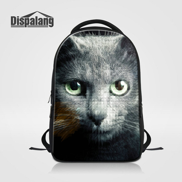 Cat School Bags For Women Larger Women's Shoulder Bags Animal Prints Laptop Backpack For High School Children Bagpacks Travel Knapsack Bolsa