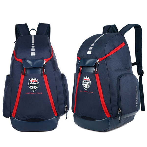 Basketball Backpacks New Olympic USA Team Packs Backpack Unisex Bags Large Capacity Waterproof Training Travel Bags Shoes Bags Free Shipping